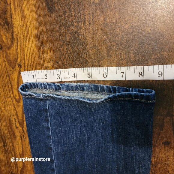 American Eagle Jeans 6 R Favorite Boyfriend Low Rise Medium Dark Wash Stretch - Picture 11 of 13